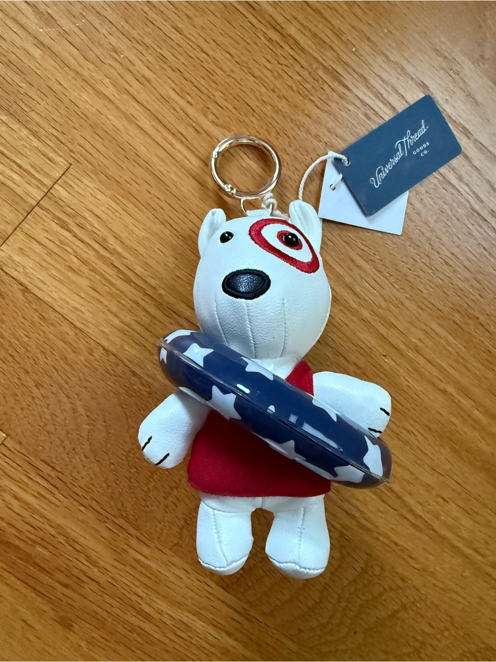 Universal Thread Bullseye Dog Keychain with Pool Float